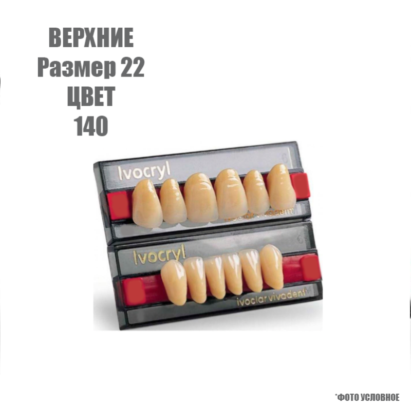 Зубы искуственные фронтальные верхние Ivoclar Set of 6 U ОK22 140 купить