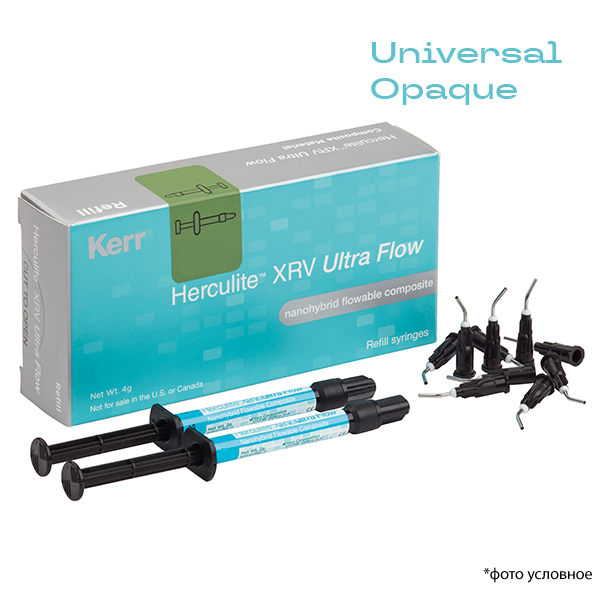 Геркулайт XRV Ультра Флоу / Herculite XRV Ultra Flow шприц Universal Opaque 2г 2шт 35418 купить