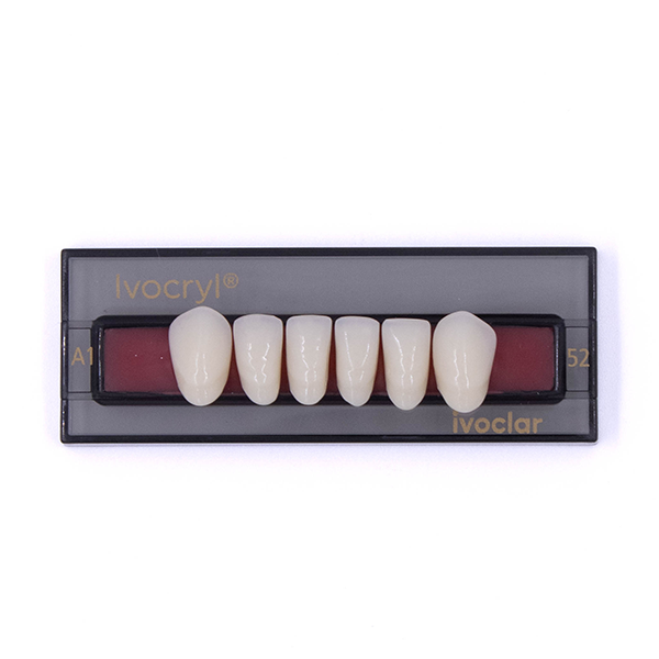 Зубы искуственные фронтальные нижние Ivocryl Set of 6 L UK52 A1 купить