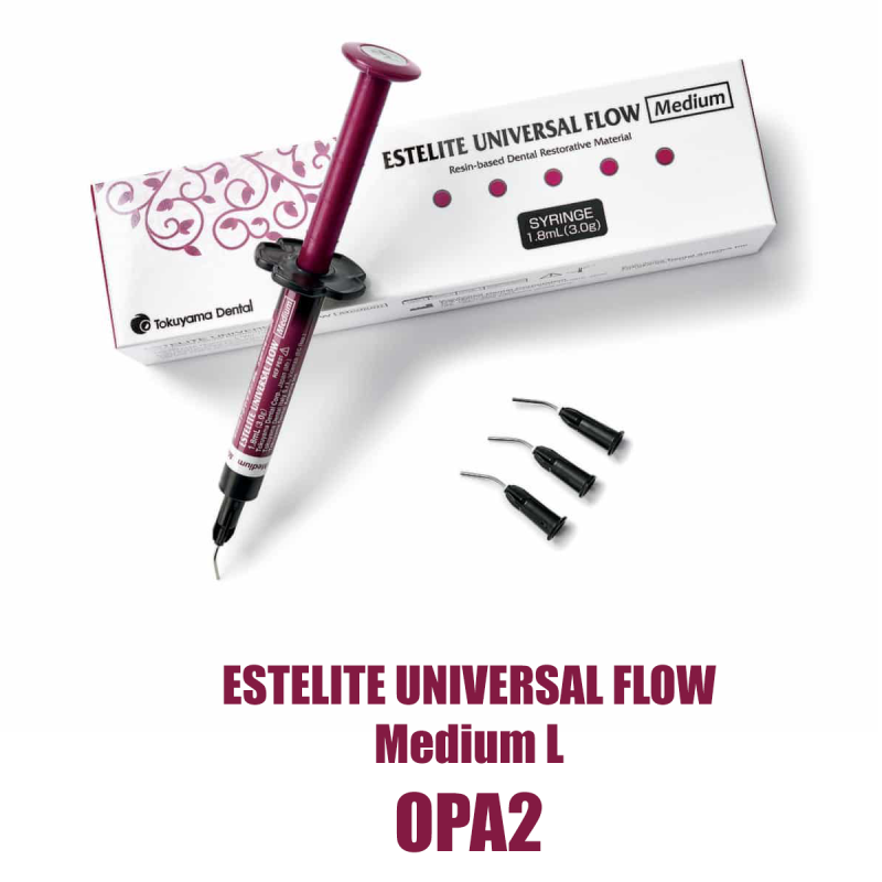 Эстелайт Юниверсал Флоу/ Estelite Universal Flow Medium L шприц 3г ( 1,8мл ) OPA2  средний 13864 купить