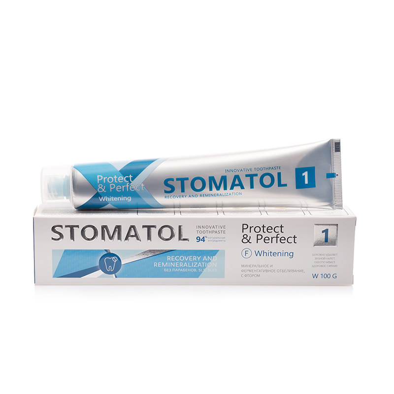 Картинка Зубная паста Stomatol Whitening Профилактическая 100гр 0 из 1 