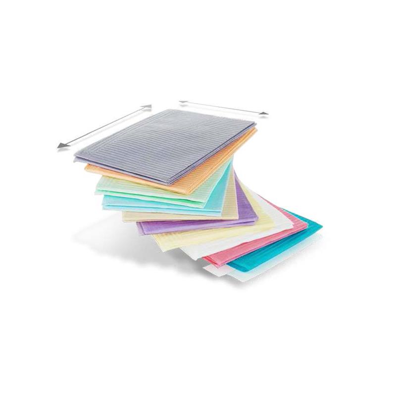 Салфетки (нагрудники) 500шт 2бум+1ПЭ голубые DRY-BACK DENTAL BIBS Medicom 8282-N/NW купить