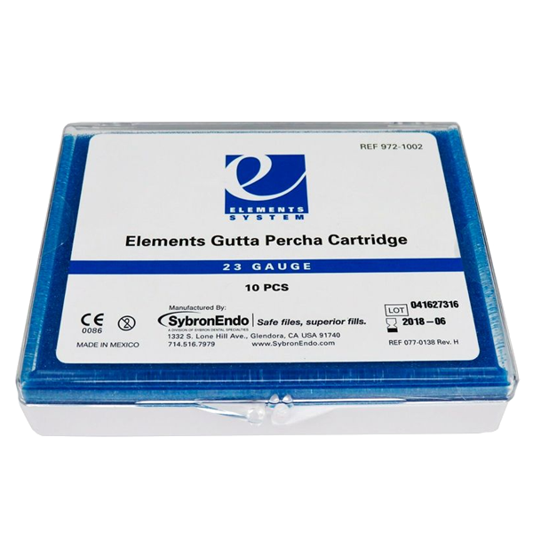 Гуттаперча в картриджах Elements Gutta Percha Cartridge 23GA средняя вязкость 10шт 972-1002 купить