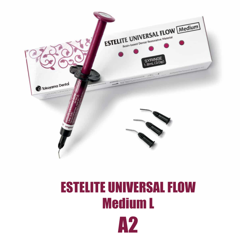 Эстелайт Юниверсал Флоу/ Estelite Universal Flow Medium L шприц 3г ( 1,8мл ) A2  средний 13858 купить