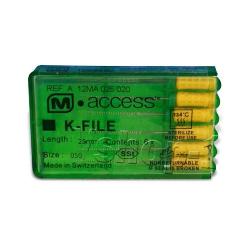 К-файлы / K-Files M-ACCESS 050/25мм 6шт Maillefer A12MA02505012 купить
