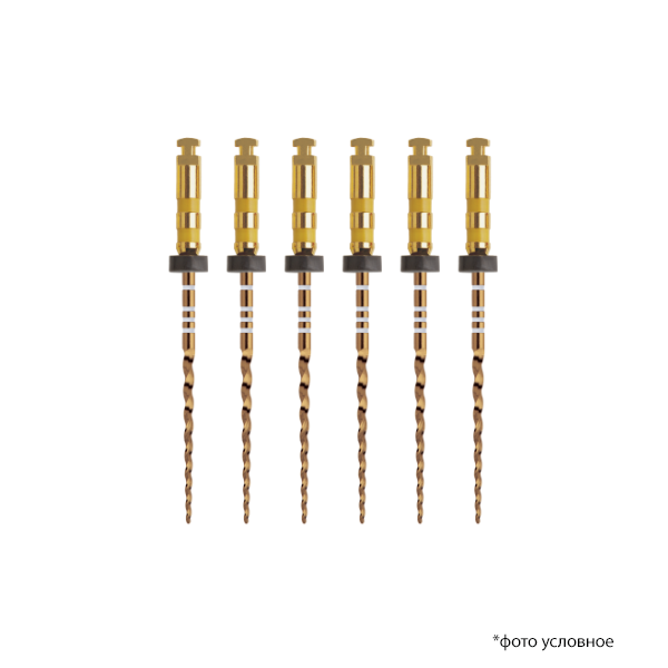 Картинка Протейпер Голд машин заверш / Protaper Gold Finishing Files F5 21мм 6шт A0411221G0503 0 из 1 