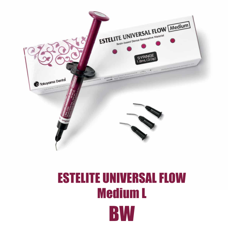 Эстелайт Юниверсал Флоу/ Estelite Universal Flow Medium L шприц 3г ( 1,8мл ) BW  средний 13868 купить