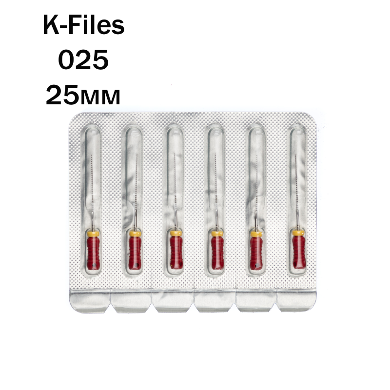 К-файлы / K-Files 025/25мм 6шт Pro-Endo P63025025 купить