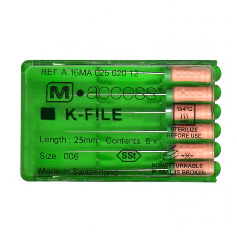 К-файлы / K-Files M-ACCESS 006/25мм 6шт Maillefer A12MA02500612 купить