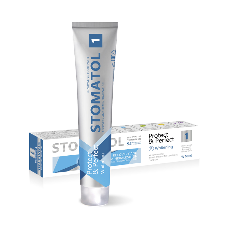 Зубная паста Stomatol Whitening Профилактическая 100гр