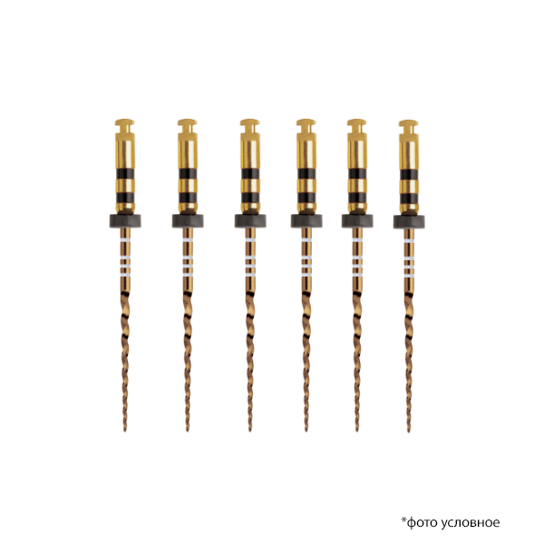 Картинка Протейпер Голд машин заверш / Protaper Gold Finishing Files F4 21мм 6шт A0411221G0403 0 из 1 