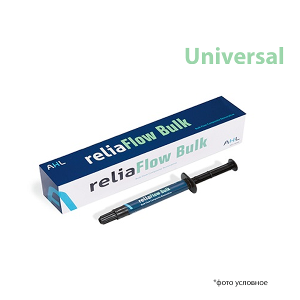 РелиаФлоу Балк / ReliaFlow Bulk текучий композит «bulk-fill», 2 г Universal наконечники 5 шт купить